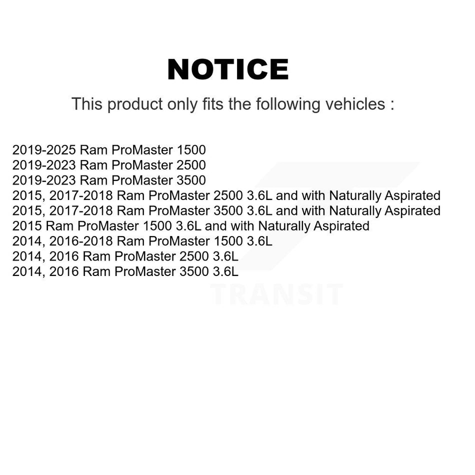 1x Air + 1x Cabin + 1x Engine Cartridge Oil Filter (3 Total) Kit For Ram ProMaster 2500 KFM-100408