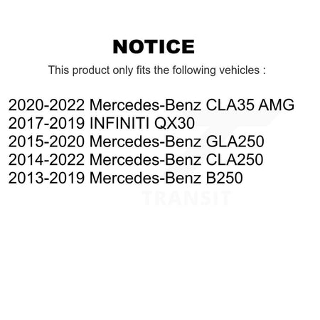 1x Air + 1x Cabin + 1x Engine Cartridge Oil Filter (3 Total) Kit For Mercedes-Benz GLA250 KFM-100411
