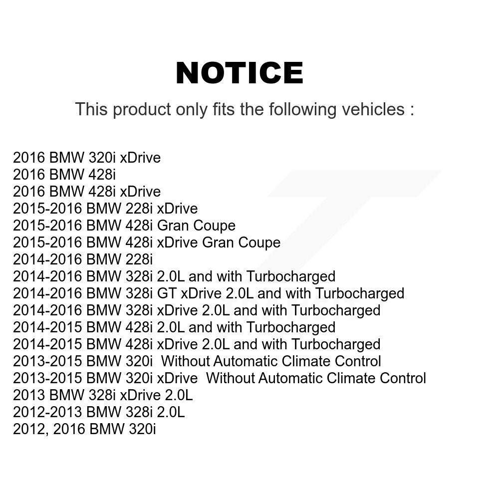 1x Air + 1x Cabin + 1x Engine Cartridge Oil Filter (3 Total) Kit For BMW 328i xDrive 320i KFM-100412