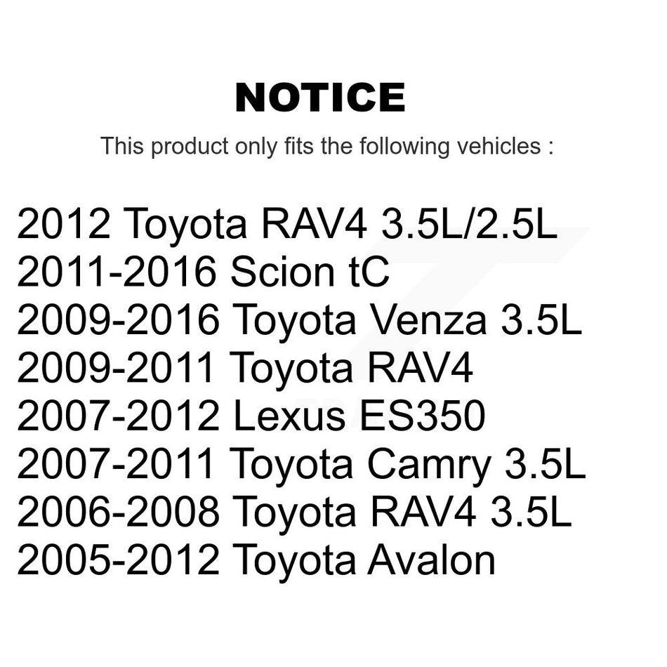 1x Air + 1x Cabin + 1x Engine Cartridge Oil Filter (3 Total) Kit For Toyota RAV4 Camry tC KFM-100501