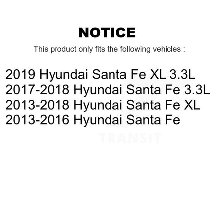 1x Air + 1x Cabin + 1x Engine Cartridge Oil Filter (3 Total) Kit For Hyundai Santa Fe XL KFM-100526