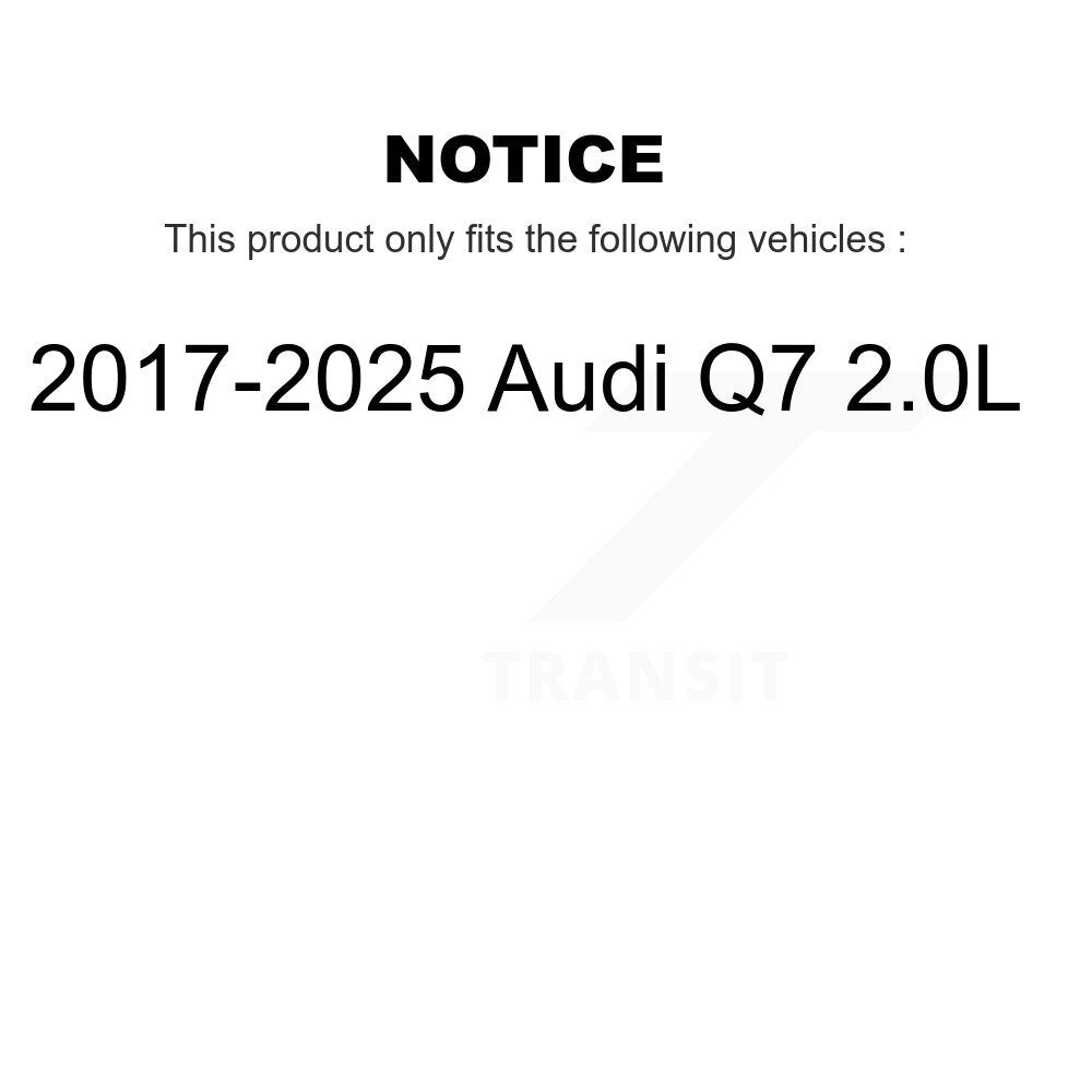 1x Air + 1x Cabin + 1x Engine Cartridge Oil Filter (3 Total) Kit For 17-25 Audi Q7 2.0L KFM-104427