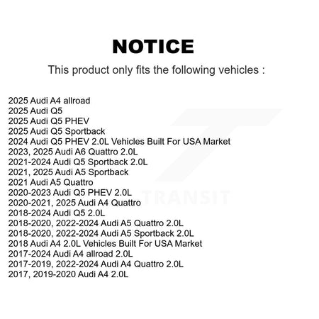 1x Air + 1x Cabin + 1x Engine Cartridge Oil Filter (3 Total) Kit For Audi Q5 A4 Quattro KFM-104428