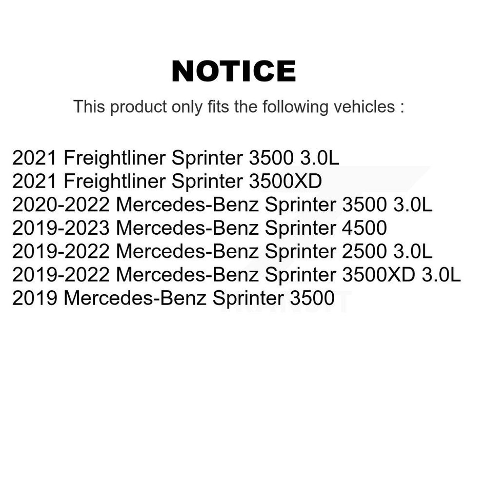 1x Air + 1x Cabin + 1x Engine Cartridge Oil Filter (3 Total) Kit For Mercedes-Benz 2500 KFM-104446