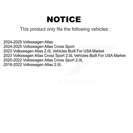 1x Air + 1x Cabin + 1x Engine Cartridge Oil Filter (3 Total) Kit For Volkswagen Atlas KFM-104458