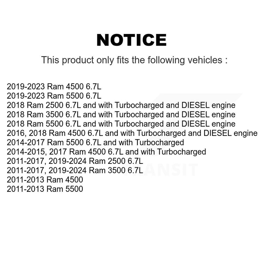 1x Air + 1x Cabin + 1x Engine Oil Filter Filter (3 Total) Kit For Ram 2500 3500 4500 5500 KFM-104725