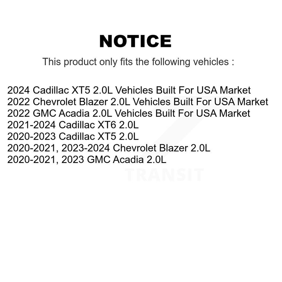 1x Air + 1x Cabin + 1x Engine Oil Filter Filter (3 Total) Kit For Cadillac Chevrolet XT5 KFM-104744