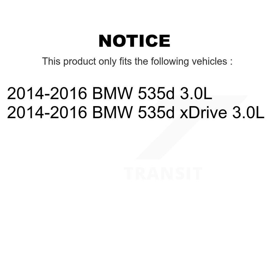 1x Air + 1x Cabin + 1x Engine Cartridge Oil Filter (3 Total) Kit For BMW 535d xDrive 3.0L KFM-104761