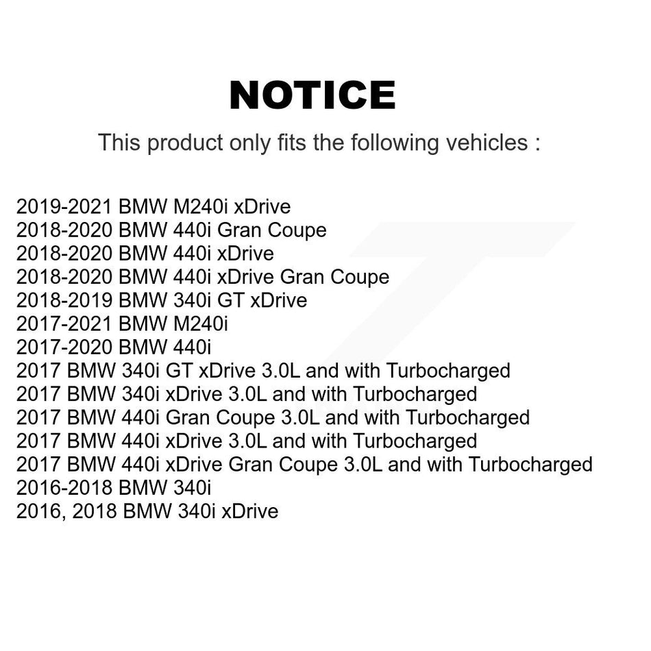 1x Air + 1x Cabin + 1x Engine Cartridge Oil Filter (3 Total) Kit For BMW 340i xDrive 440i KFM-104778