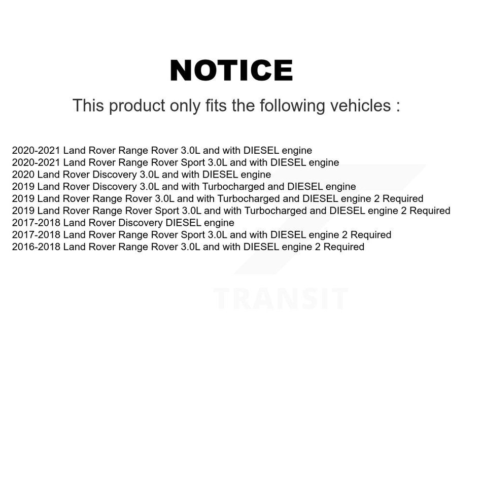 1x Air + 1x Cabin + 1x Engine Cartridge Oil Filter (3 Total) Kit For Land Rover Range KFM-104803