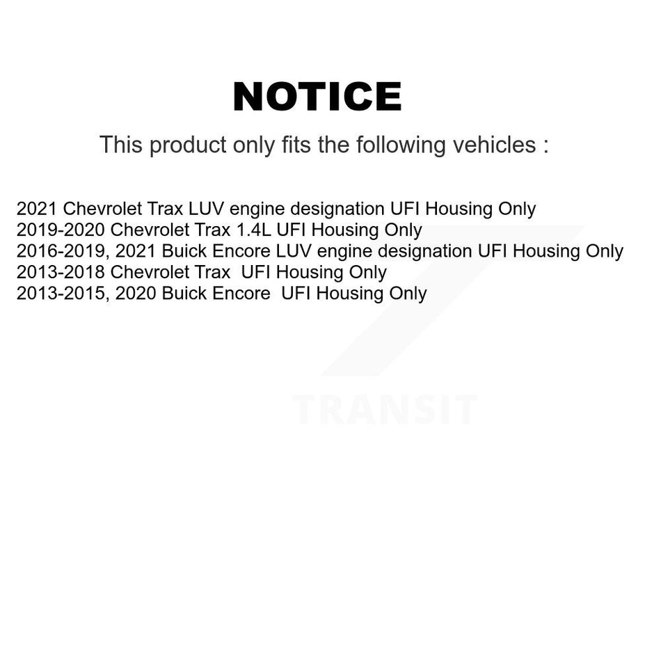 1x Air + 1x Cabin + 1x Engine Cartridge Oil Filter (3 Total) Kit For Buick Encore Trax KFM-104808