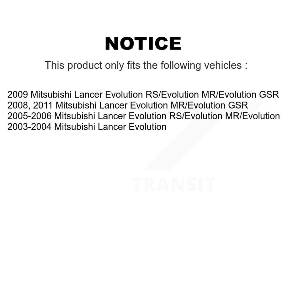 Front Rear Semi-Metallic Brake Pads And Drum Shoes Kit For Mitsubishi Lancer KFN-100002