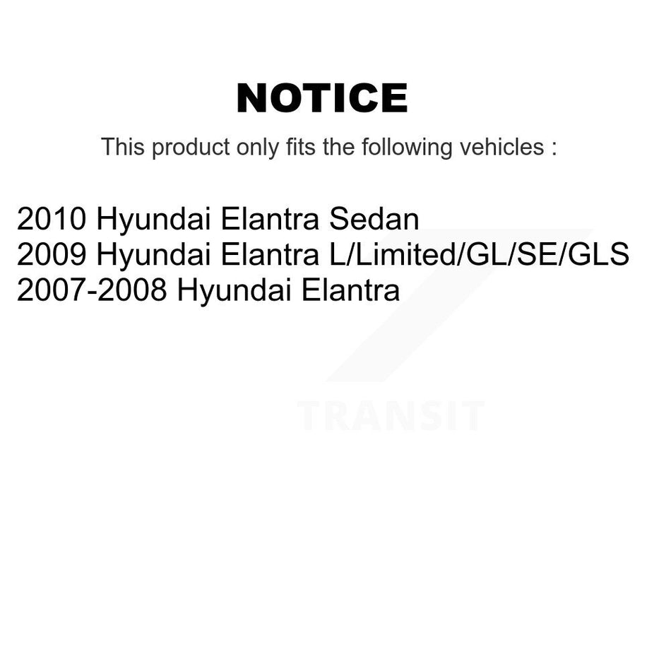 Front Rear Semi-Metallic Brake Pads And Drum Shoes Kit For Hyundai Elantra KFN-100191