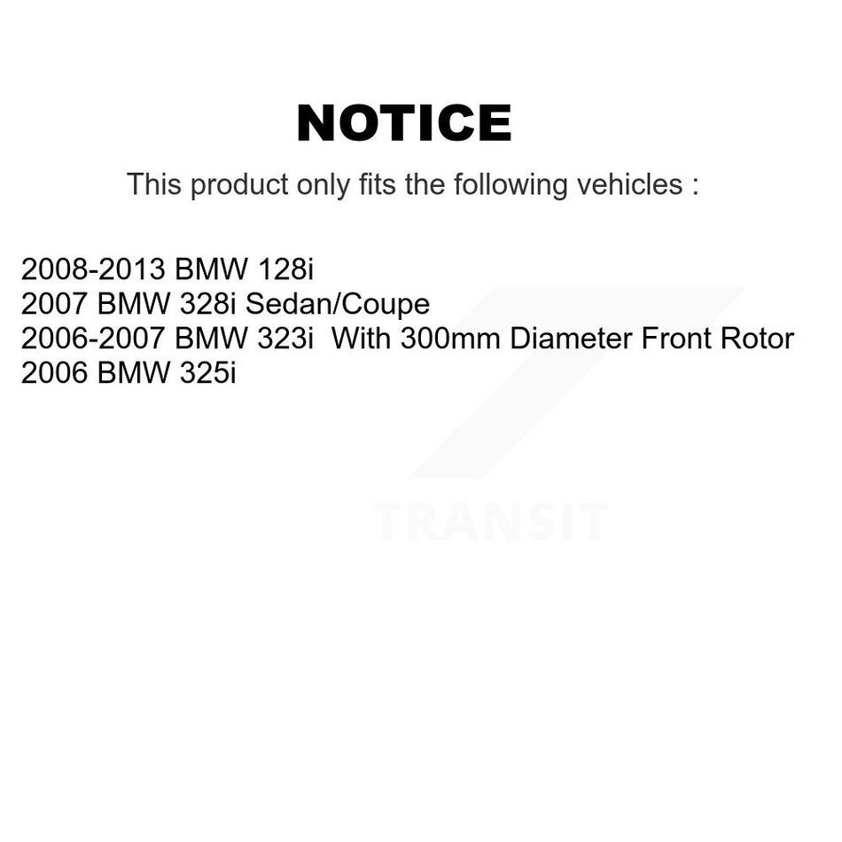 Front Rear Semi-Metallic Brake Pads And Parking Shoes Kit For BMW 328i 325i 128i 323i KFN-100491