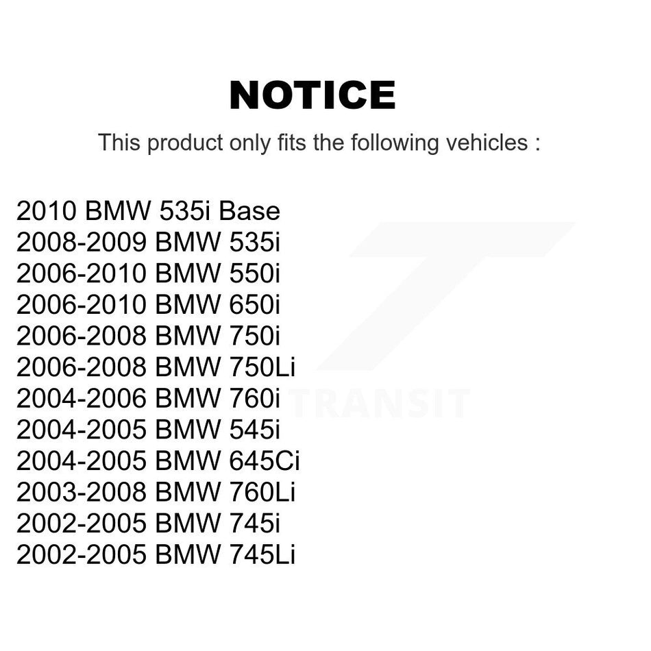 Front Rear Semi-Metallic Brake Pads And Parking Shoes Kit For BMW 750Li 650i 535i 745Li 550i 750i 745i 645Ci 545i 760Li 760i KFN-100774