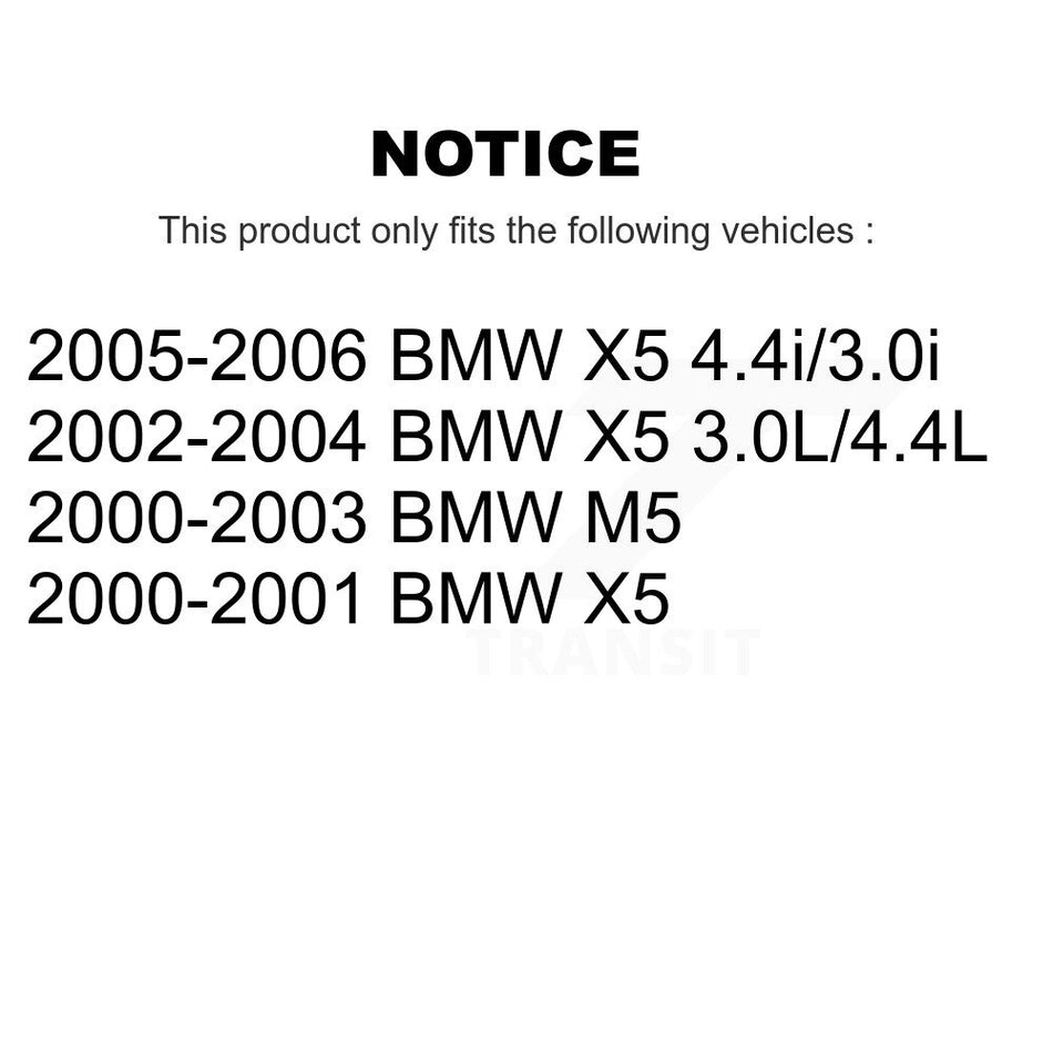 Front Rear Semi-Metallic Brake Pads And Parking Shoes Kit For BMW X5 M5 KFN-100777