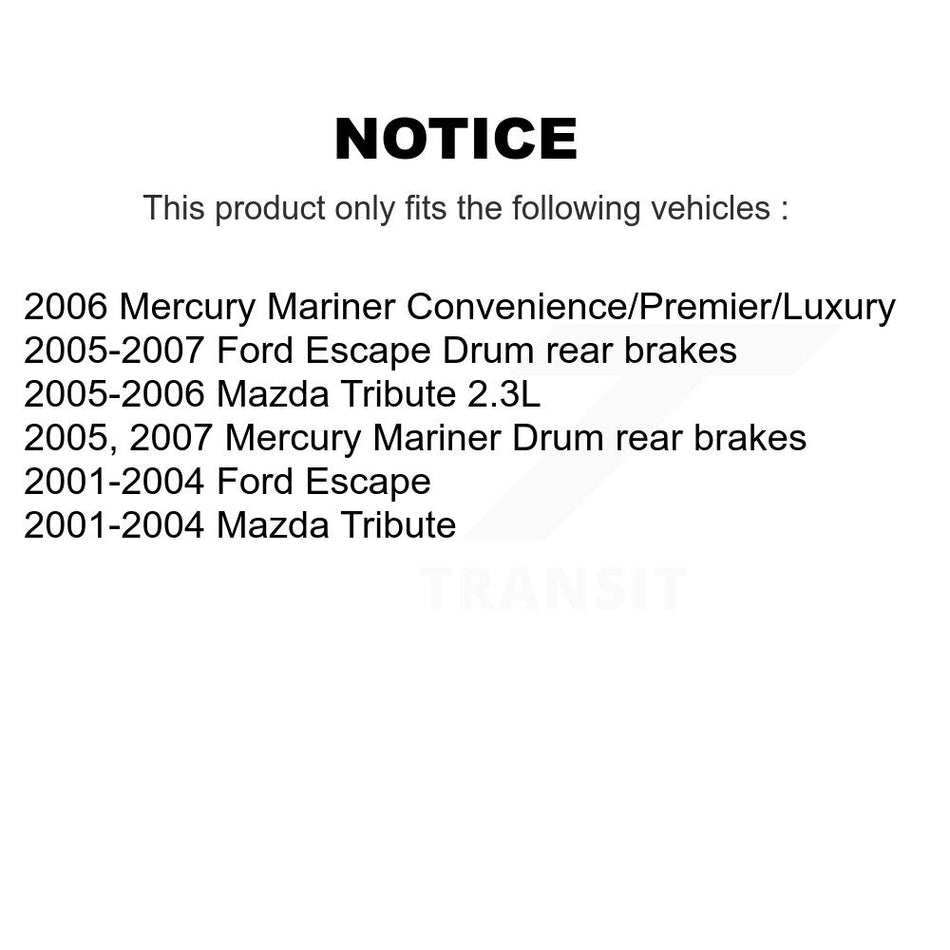 Front Coated Disc Brake Rotors Pair For Ford Escape Mazda Tribute Mercury Mariner KG-100074