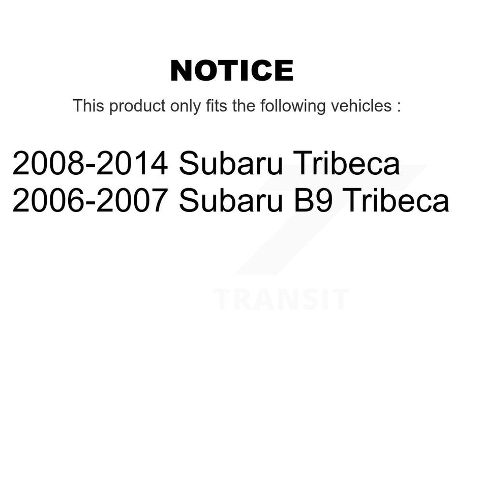 Rear Coated Disc Brake Rotors Pair For Subaru Tribeca B9 KG-100559