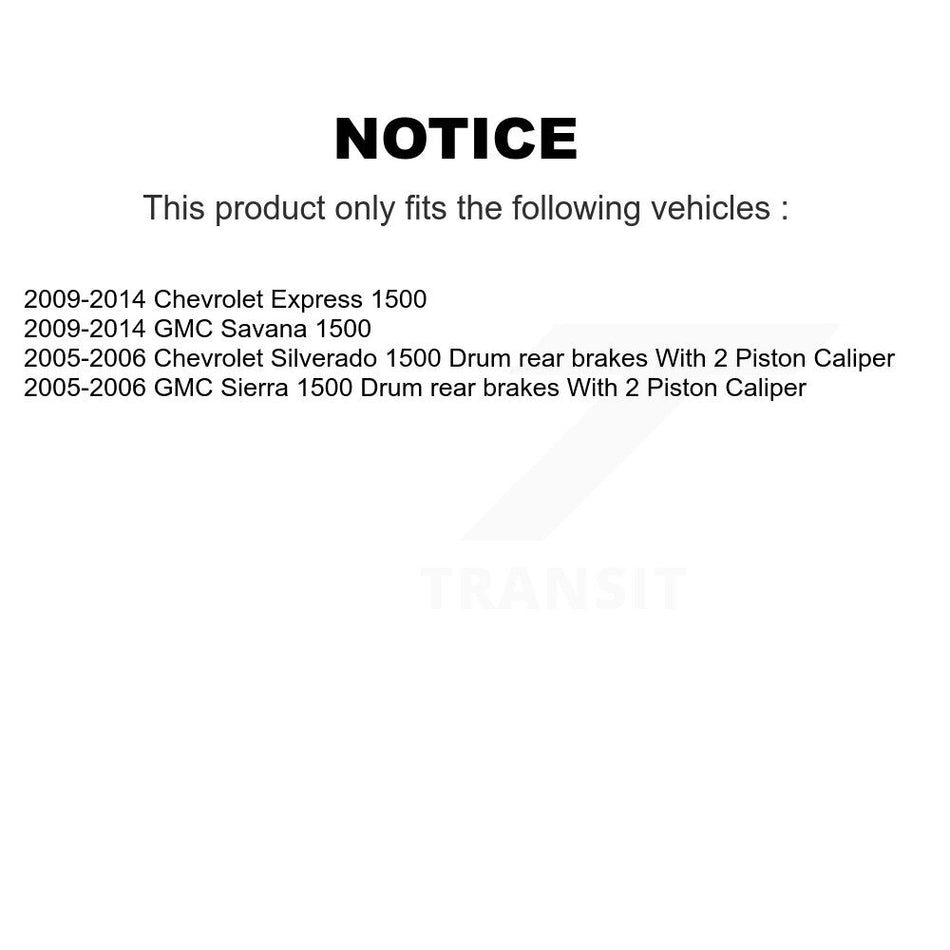 Front Rear Coated Disc Brake Rotors Kit For Chevrolet Silverado 1500 GMC Sierra Express Savana KG-100719
