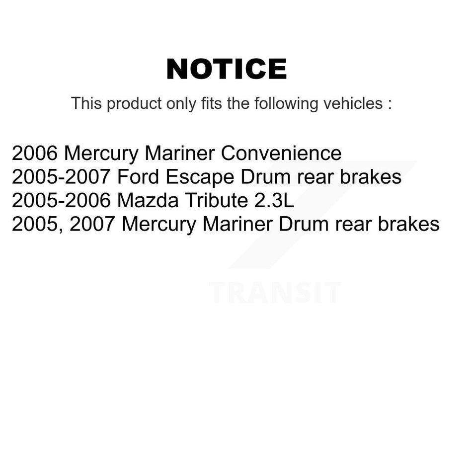 Front Rear Coated Disc Brake Rotors Kit For Ford Escape Mercury Mariner Mazda Tribute KG-100764