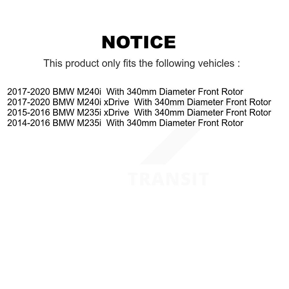 Front Rear Coated Disc Brake Rotors Kit For BMW 428i 328i 320i xDrive 228i M235i Gran Coupe M240i KG-101210