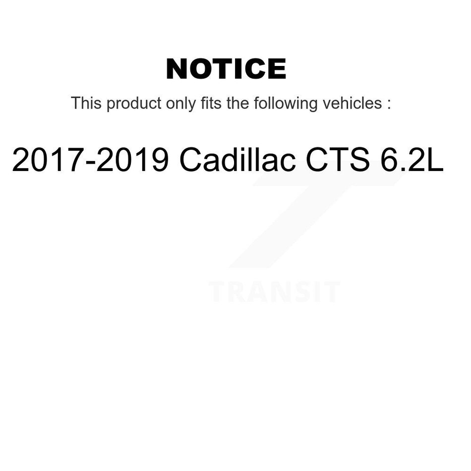 Front Rear Coated Disc Brake Rotors Kit For 2017-2019 Chevrolet Camaro Cadillac CTS KG-101229