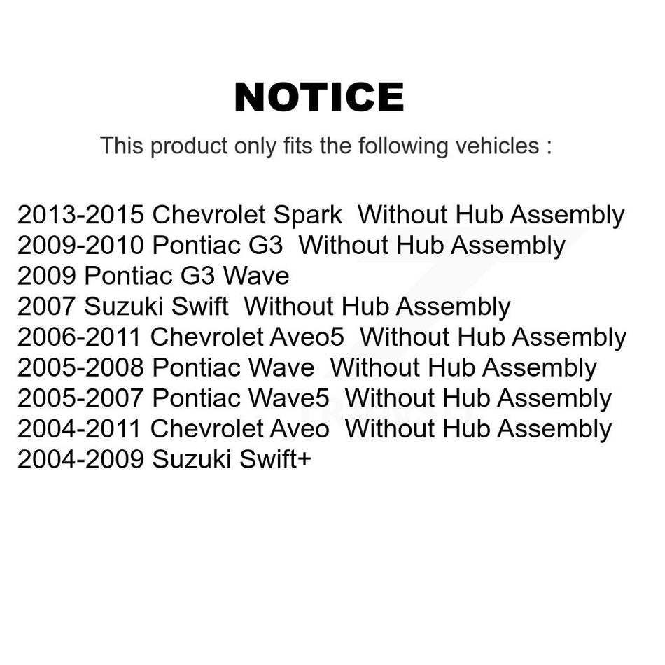 Rear Coated Brake Drums Pair For Chevrolet Aveo Spark Aveo5 Pontiac G3 Suzuki Wave Swift Wave5 Swift+ KG-101489