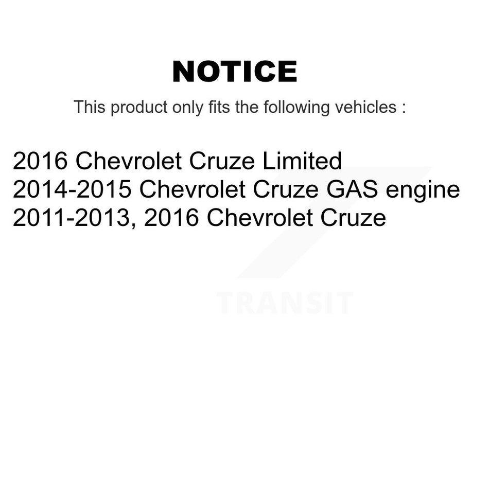 Rear Coated Brake Drums Pair For Chevrolet Cruze Limited KG-101490