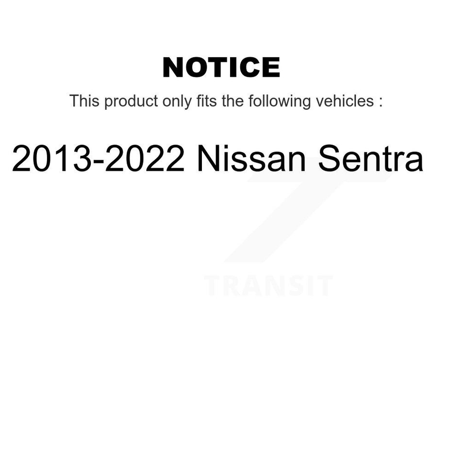 Rear Coated Brake Drums Pair For 2013-2022 Nissan Sentra KG-101492