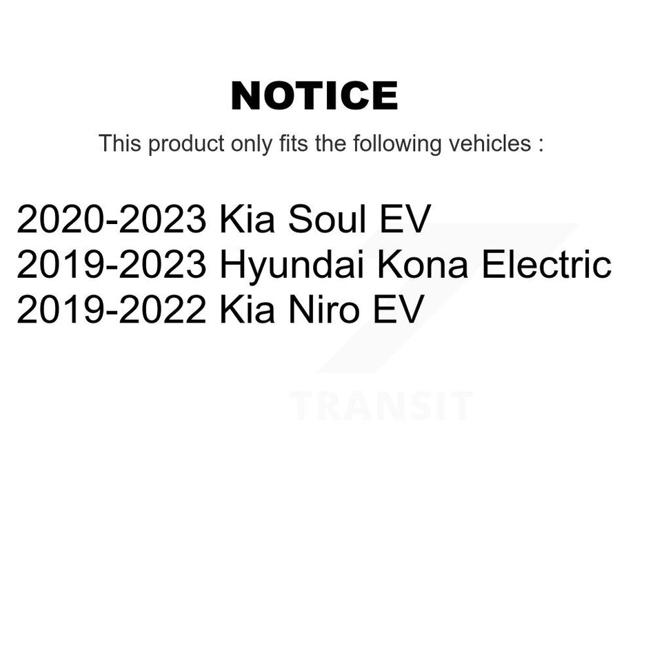 Front Rear Coated Disc Brake Rotors Kit For Kia Niro EV Hyundai Kona Electric KG-101533