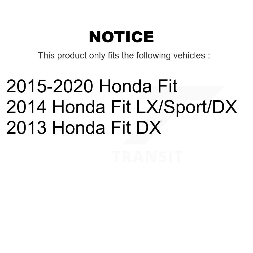 Rear Coated Brake Drums Pair For Honda Fit KG-102040