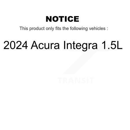 Front Rear Coated Disc Brake Rotors Kit For 2024 Acura Integra 1.5L KG-102071