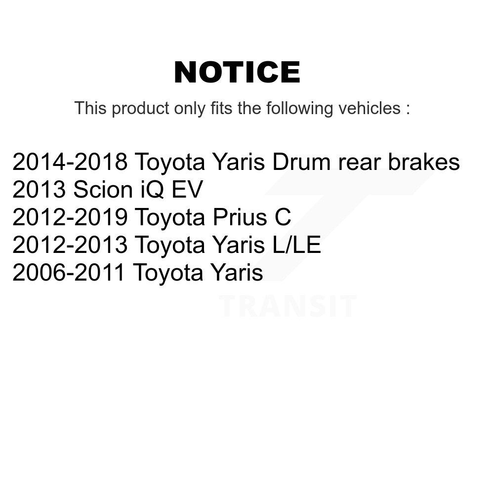 Front Coated Disc Brake Rotors And Ceramic Pads Kit For Toyota Yaris Prius C Scion iQ KGA-100550
