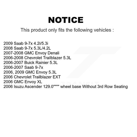 Front Coated Brake Rotor Ceramic Pad Kit For Chevrolet Trailblazer GMC Envoy XL EXT Buick KGA-100570