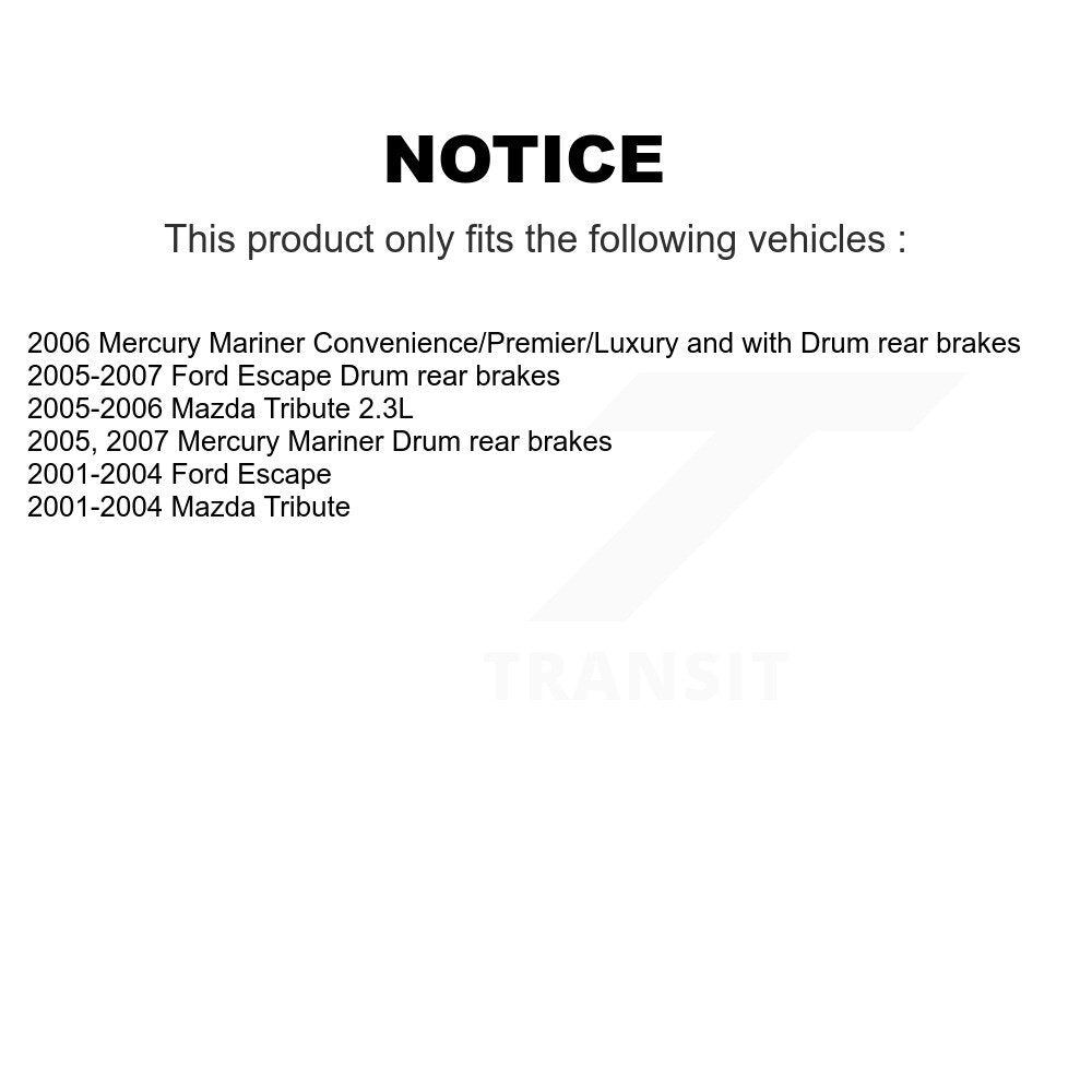 Front Coated Disc Brake Rotor Semi-Metallic Pad Kit For Ford Escape Mazda Tribute Mercury KGA-100577