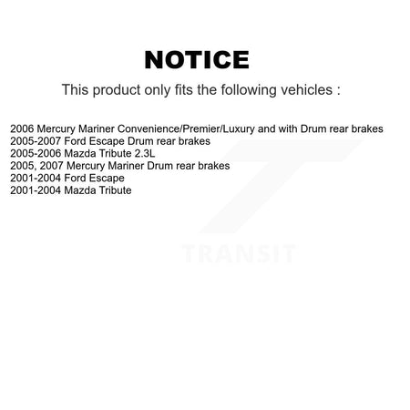 Front Coated Disc Brake Rotor Semi-Metallic Pad Kit For Ford Escape Mazda Tribute Mercury KGA-100577