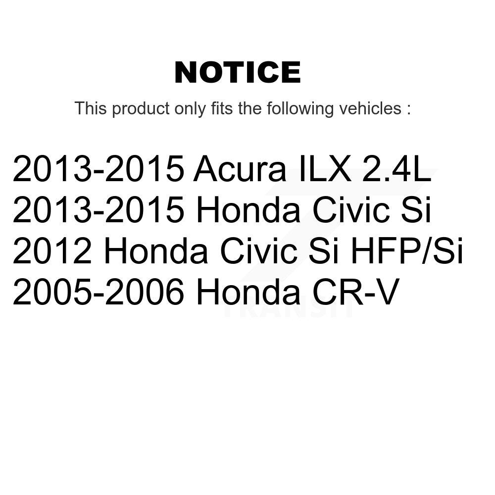 Front Coated Disc Brake Rotors And Ceramic Pads Kit For Honda Civic CR-V Acura ILX KGA-100769