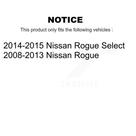 Front Coated Disc Brake Rotors And Ceramic Pads Kit For Nissan Rogue Select KGA-100929