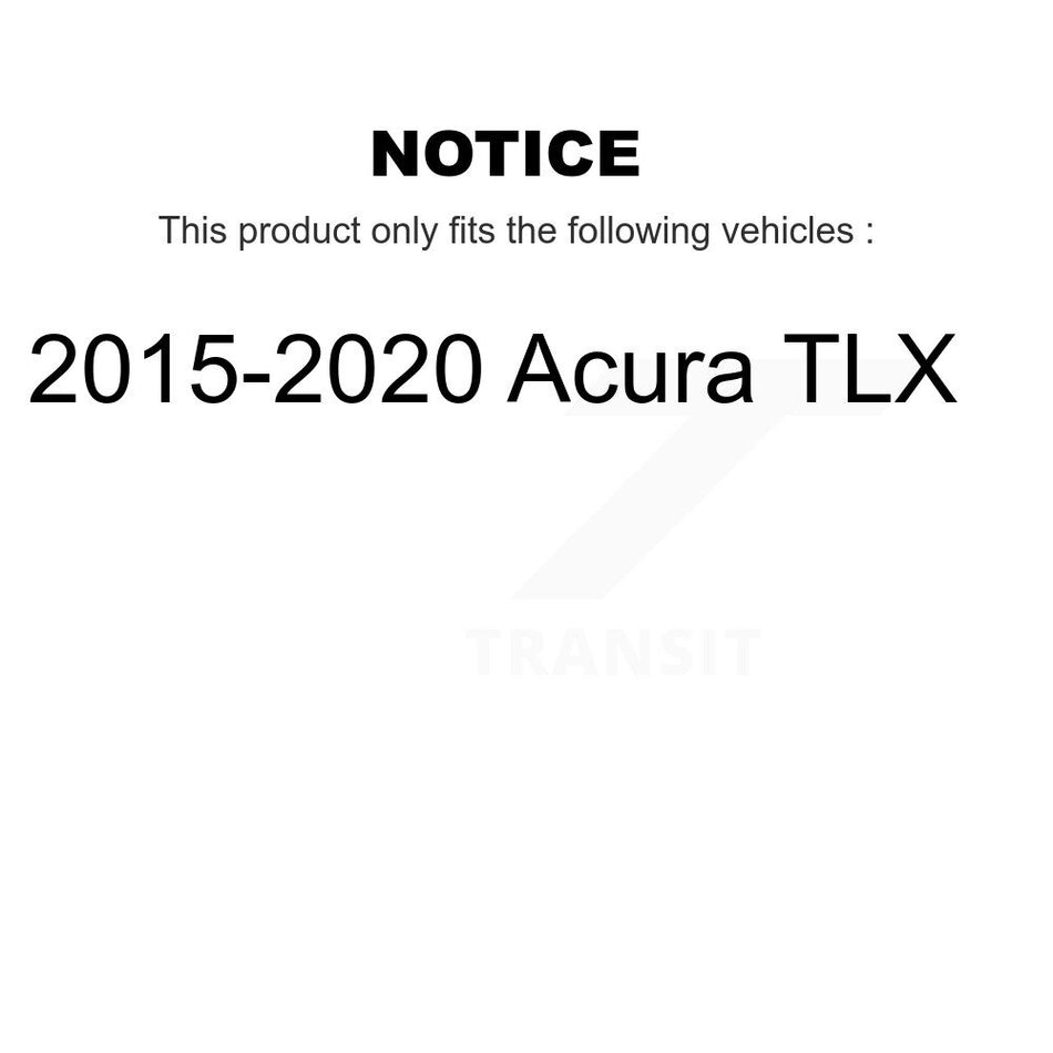 Front Coated Disc Brake Rotors And Ceramic Pads Kit For 2015-2020 Acura TLX KGA-100999