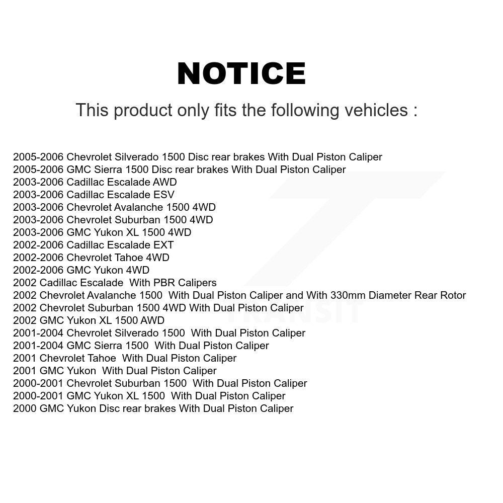 Front Rear Ceramic Pad Coat Brake Rotor Kit For Chevrolet GMC Silverado 1500 Sierra Yukon KGA-101516
