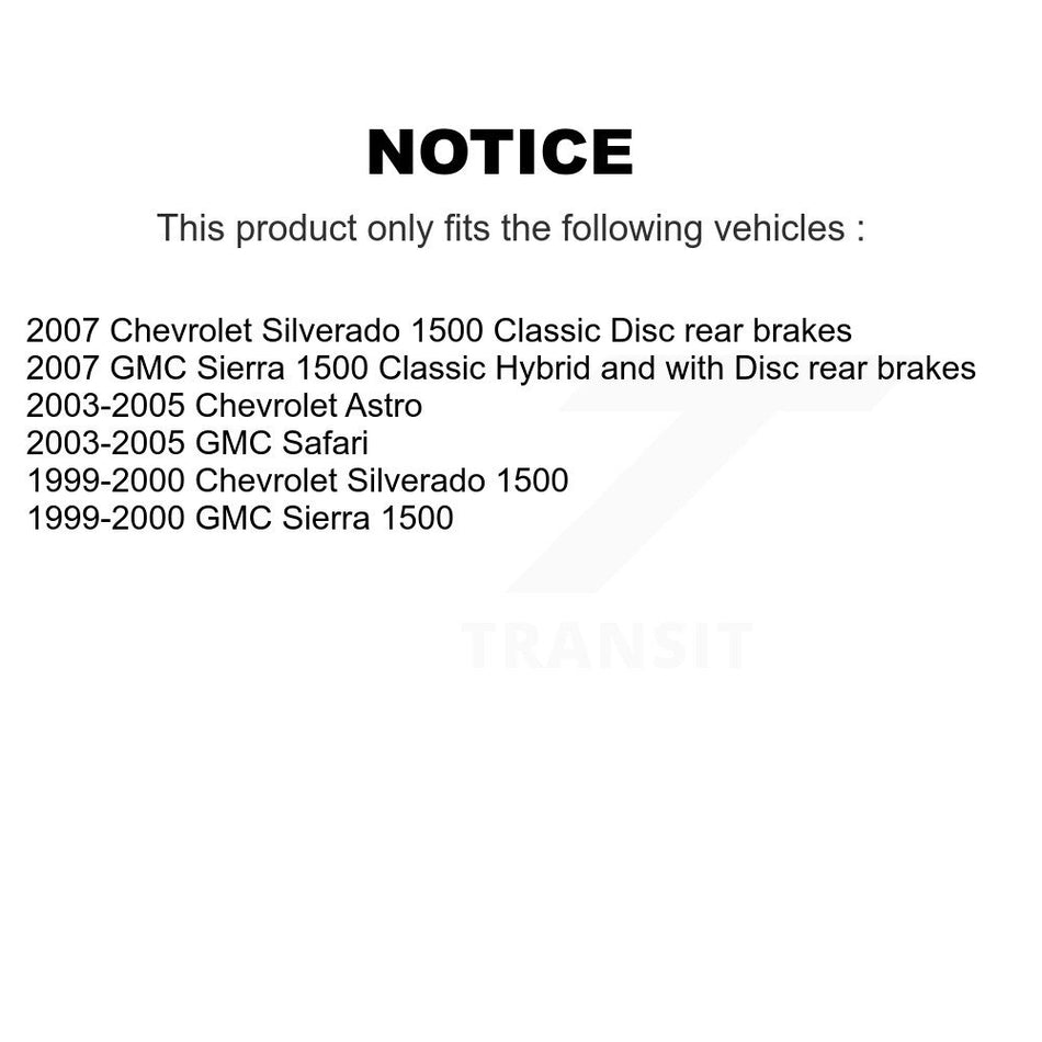 Front Rear Ceramic Pad Coat Brake Rotor Kit For Chevrolet GMC Silverado 1500 Sierra Astro KGA-101585