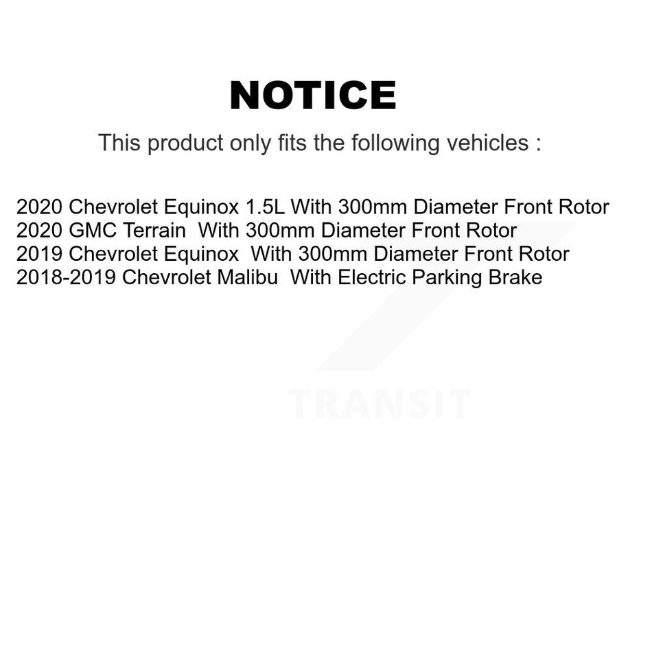 Front Rear Ceramic Pad Coat Disc Brake Rotor Kit For Chevrolet Equinox GMC Terrain Malibu KGA-102840