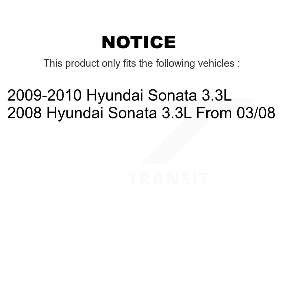 Front Rear Ceramic Pads And Coated Disc Brake Rotors Kit For Hyundai Sonata 3.3L KGA-103020
