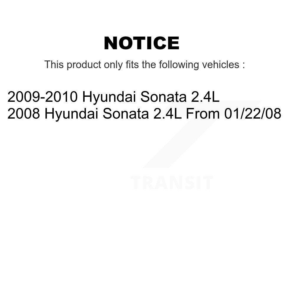 Rear Coated Disc Brake Rotors And Ceramic Pads Kit For Hyundai Sonata 2.4L KGA-103631