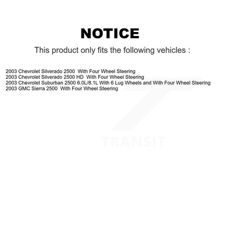 Rear Coat Brake Rotors Semi-Metallic Pad Kit For Chevrolet Silverado 2500 HD Suburban GMC KGA-103908