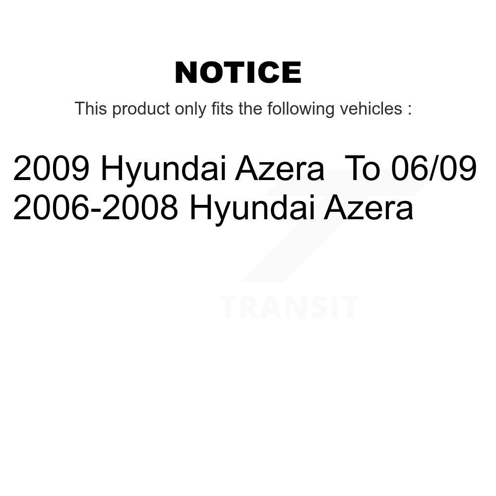 Rear Coated Disc Brake Rotors And Ceramic Pads Kit For Hyundai Azera KGA-103963