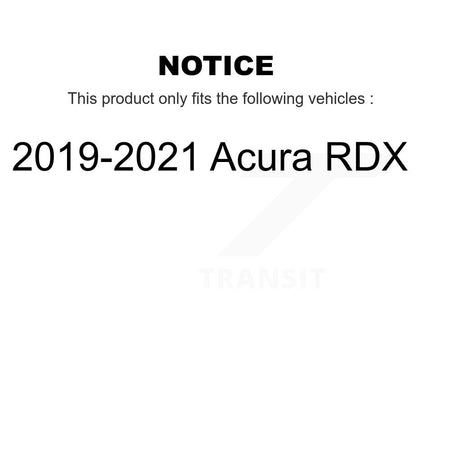 Rear Coated Disc Brake Rotors And Ceramic Pads Kit For 2019-2021 Acura RDX KGA-104144