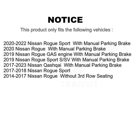 Front Rear Ceramic Pads And Coated Disc Brake Rotors Kit For Nissan Rogue Sport Qashqai KGA-104925
