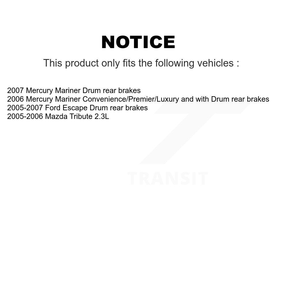 Front Rear Semi-Metallic Pad Coated Brake Rotor Kit For Ford Escape Mazda Tribute Mercury KGA-105033