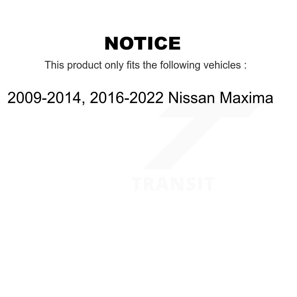 Front Rear Ceramic Pads And Coated Disc Brake Rotors Kit For Nissan Maxima KGA-106137